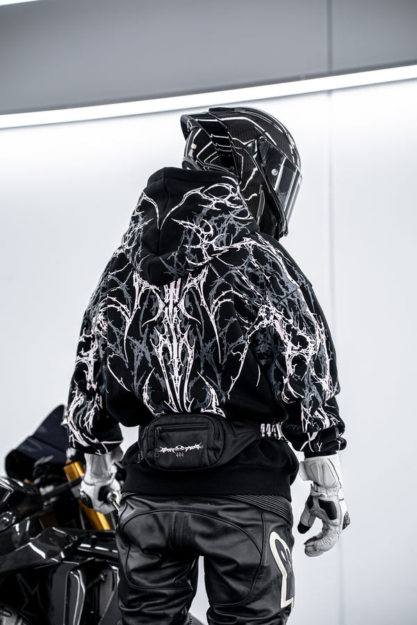 Grey V5 Reflective Hoodie