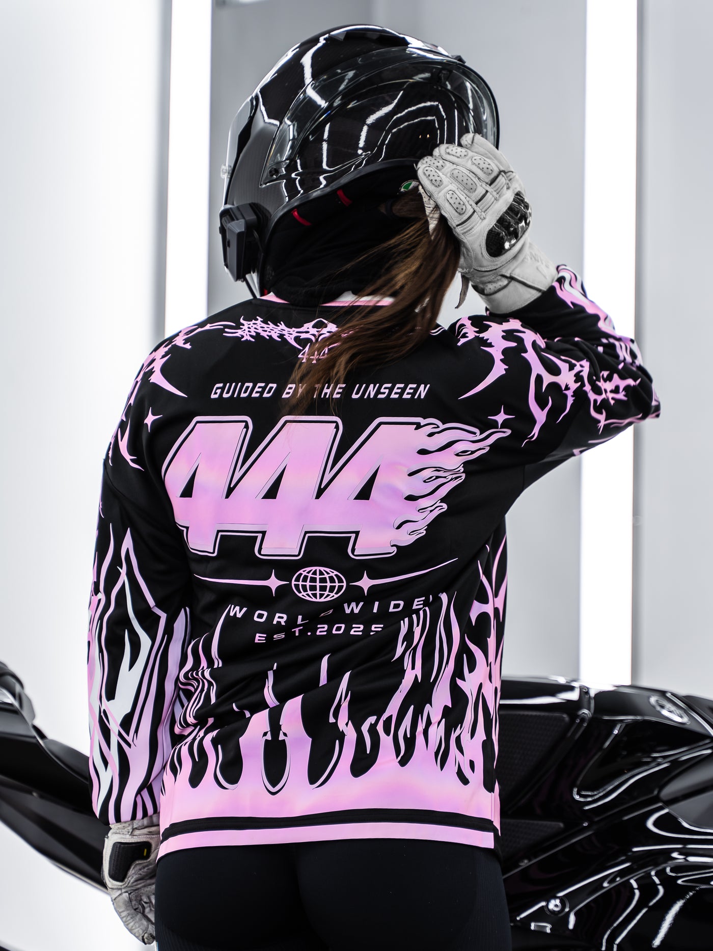 Baby Pink/Black Reflective Jersey