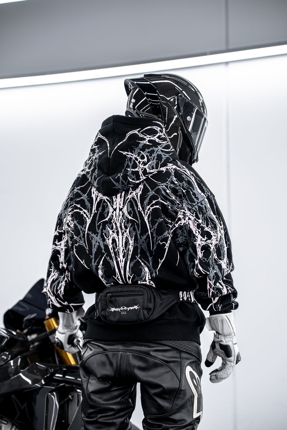 Grey V5 Reflective Hoodie