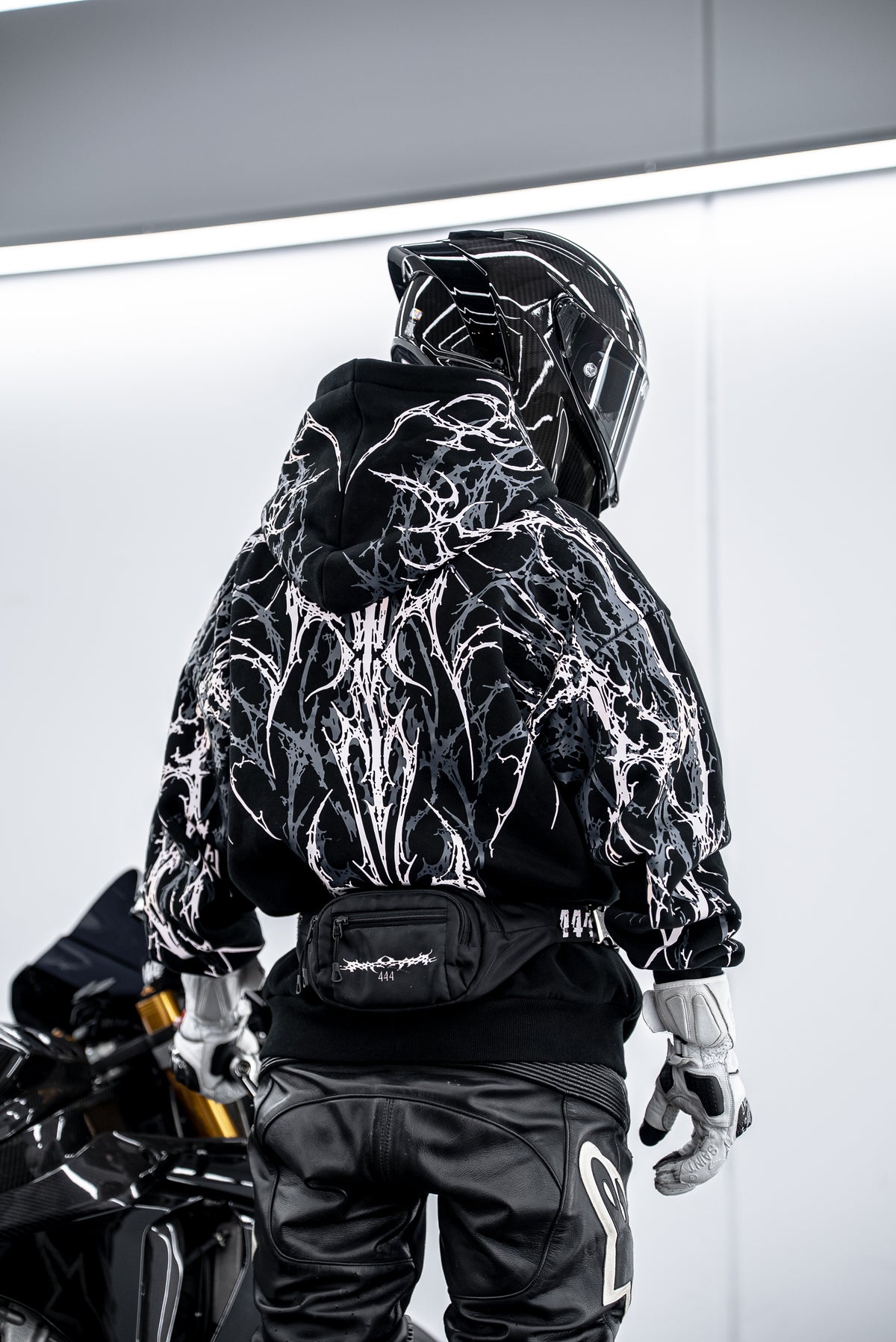 Grey V5 Reflective Hoodie