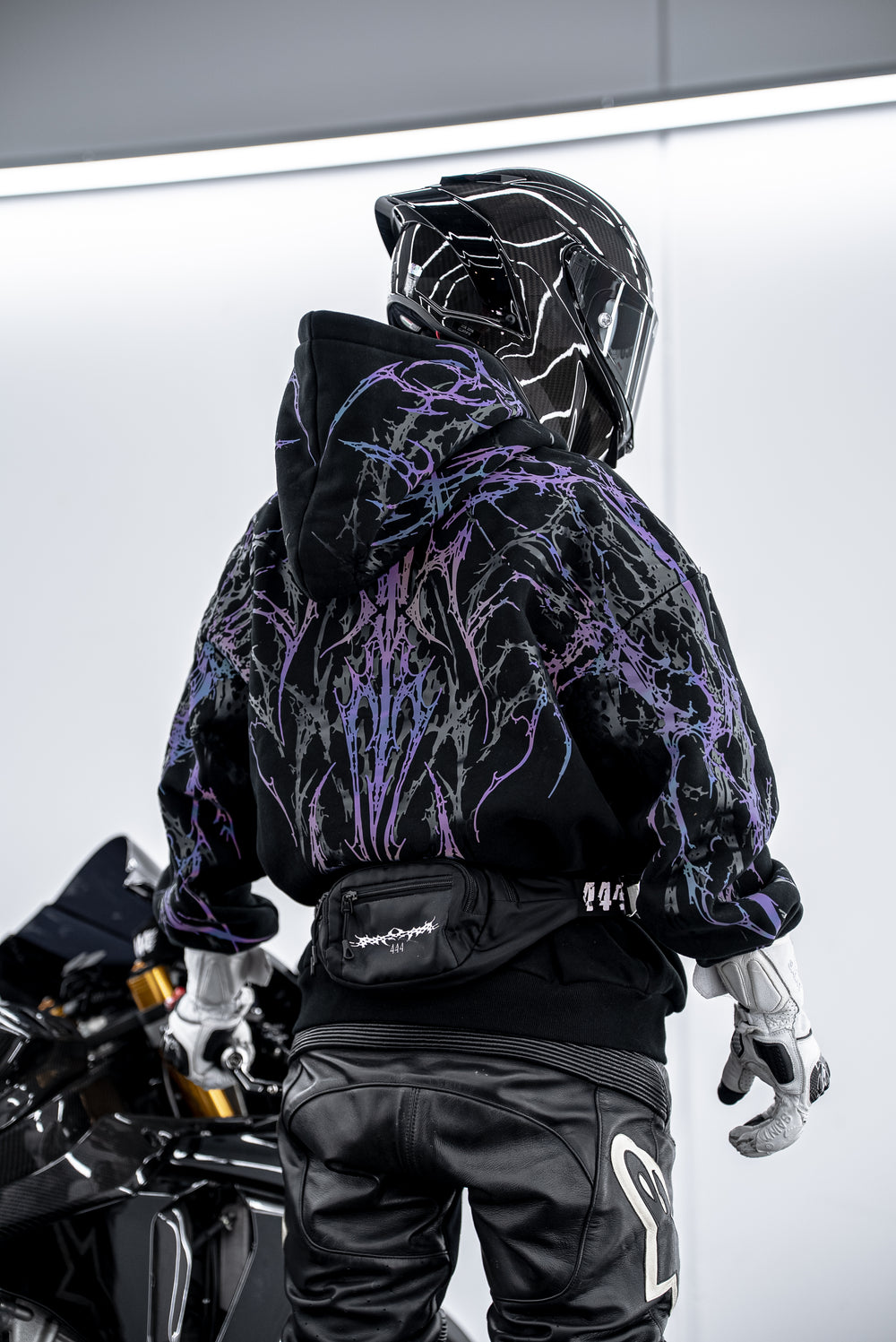 Purple V5 Reflective Hoodie