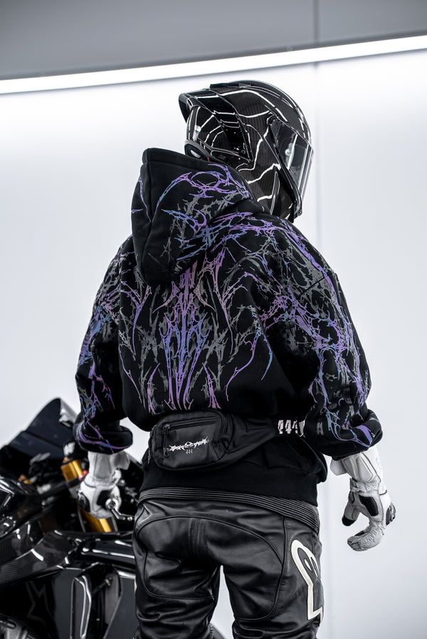 Purple V5 Reflective Hoodie