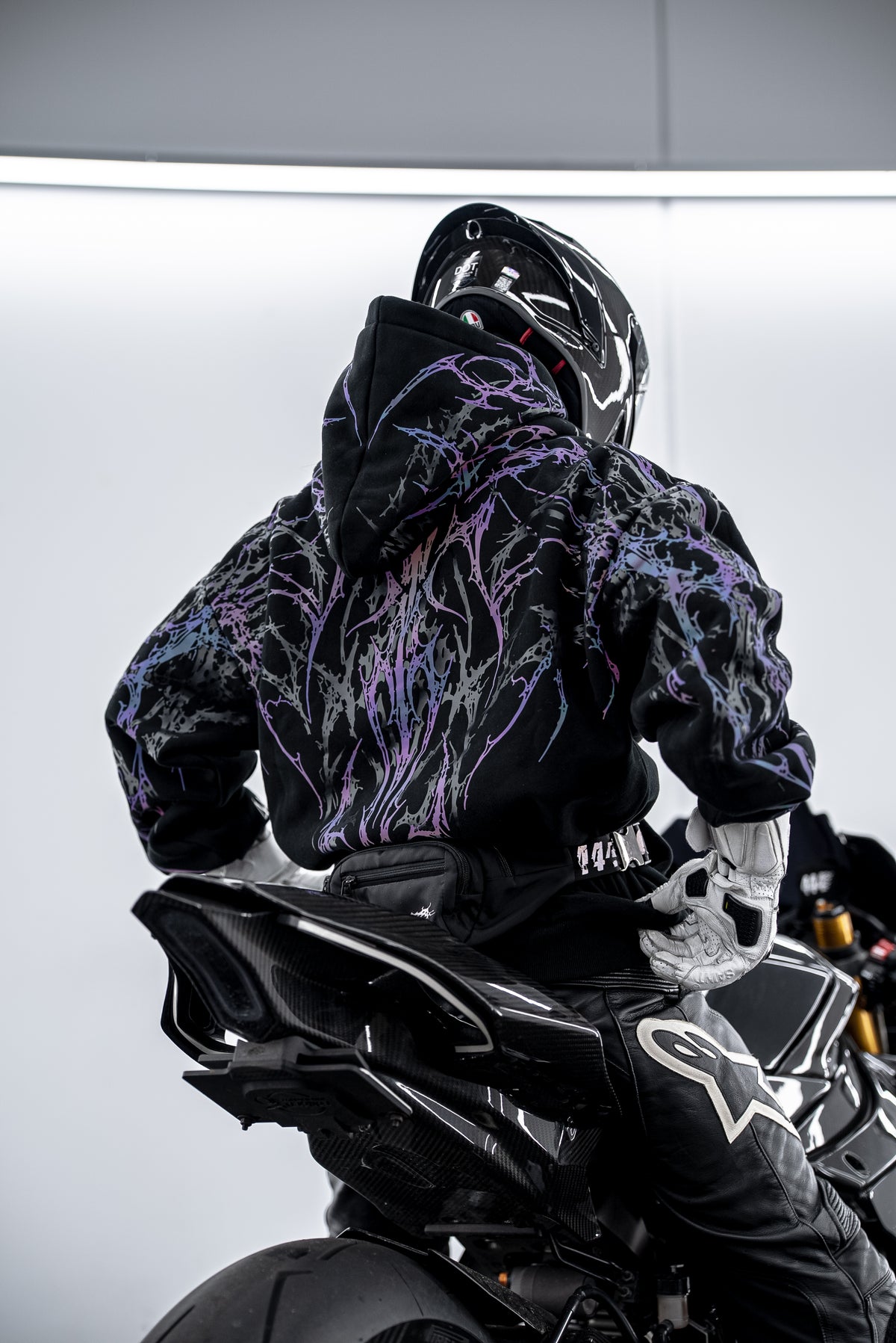 Purple V5 Reflective Hoodie
