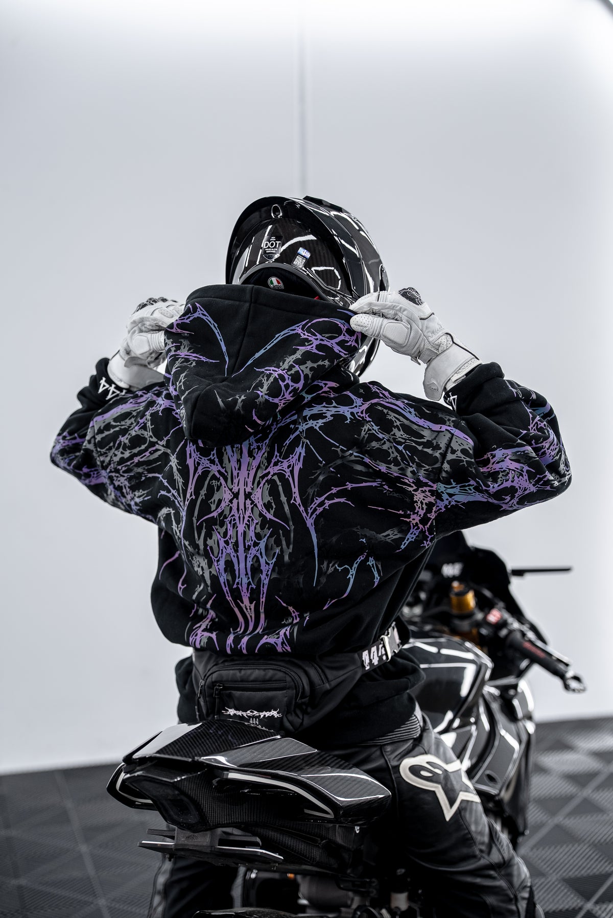 Purple V5 Reflective Hoodie