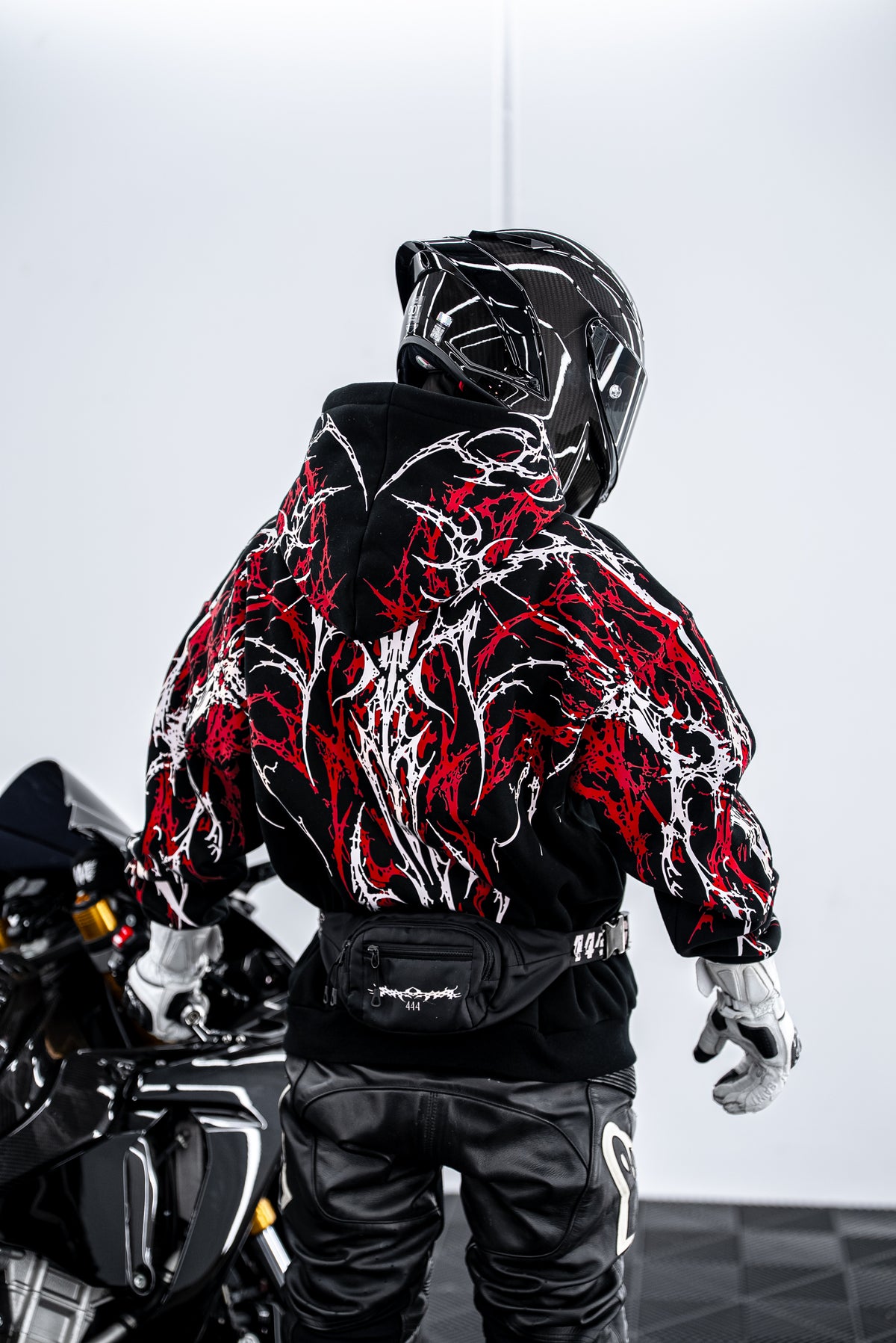 Red V5 Reflective Hoodie