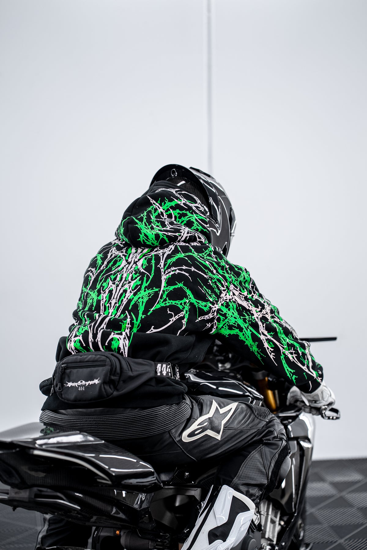 Green V5 Reflective Hoodie
