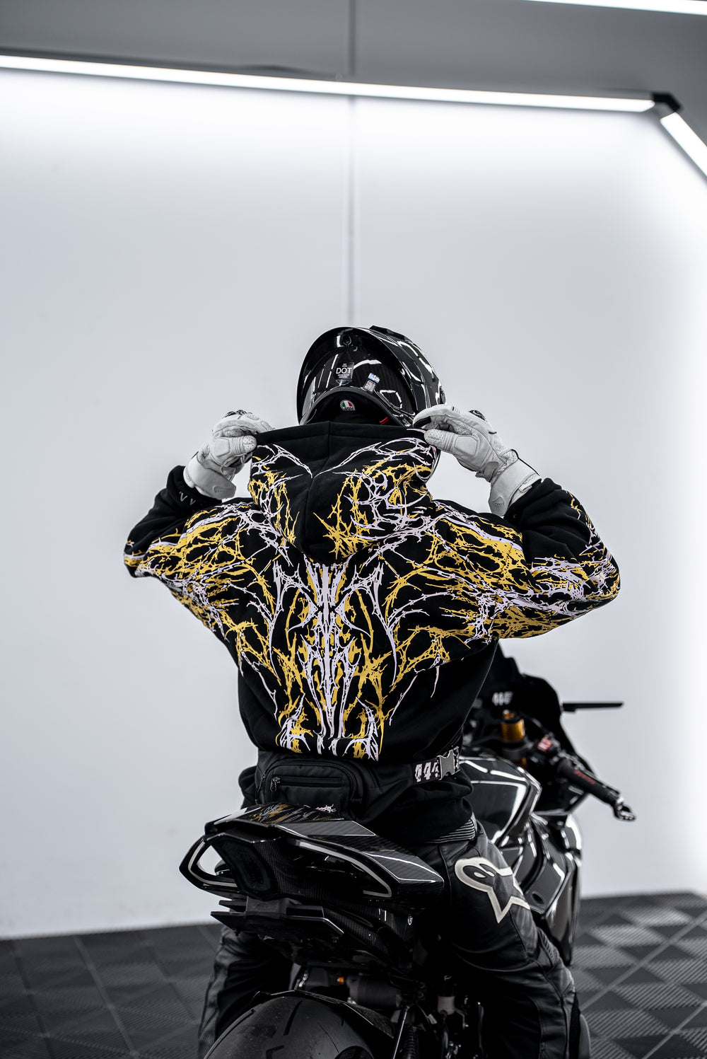 Yellow V5 Reflective Hoodie