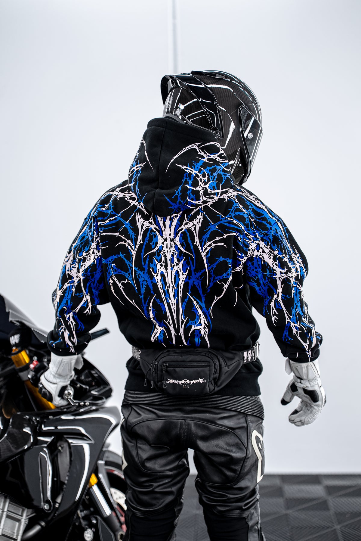 Blue V5 Reflective Hoodie