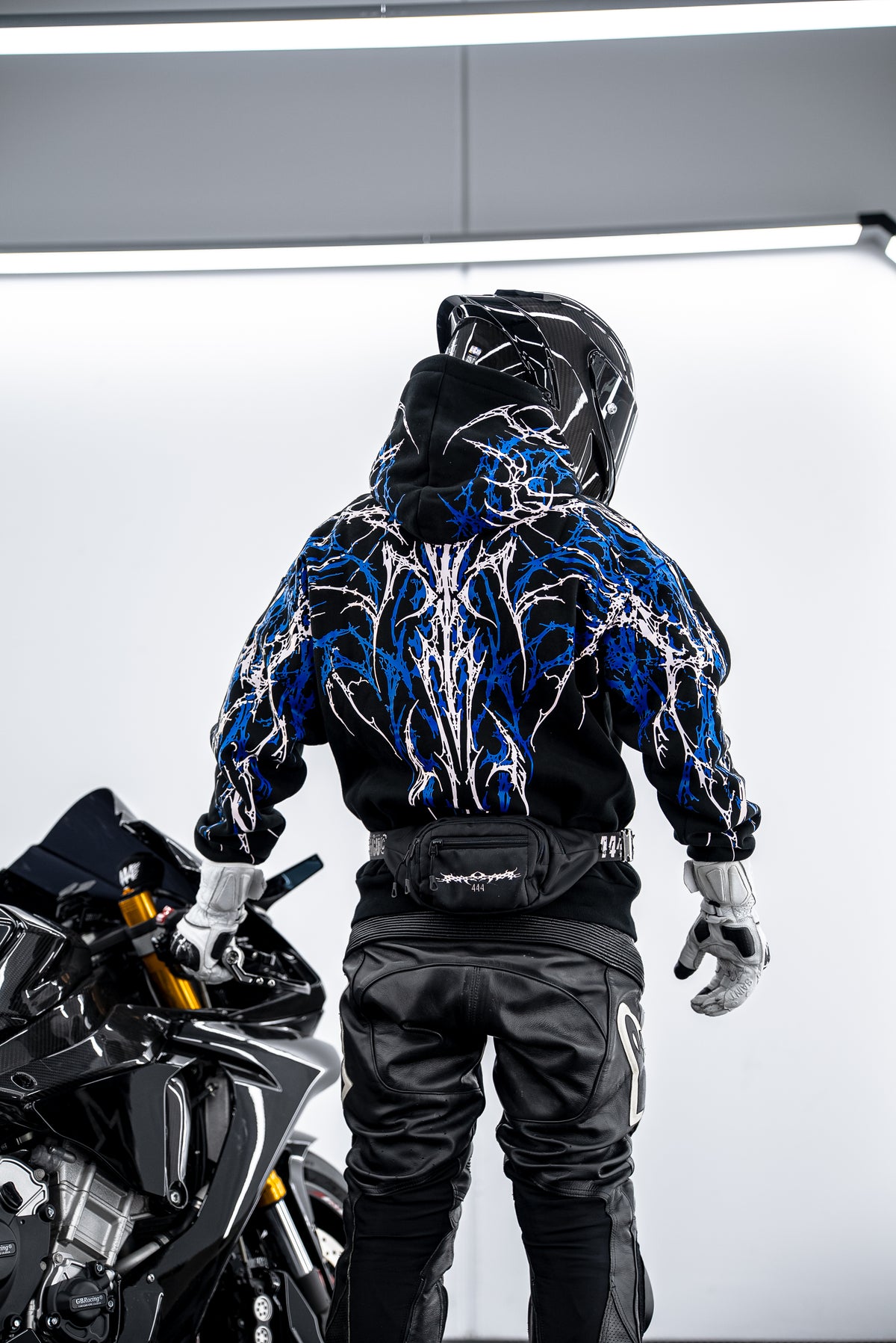 Blue V5 Reflective Hoodie