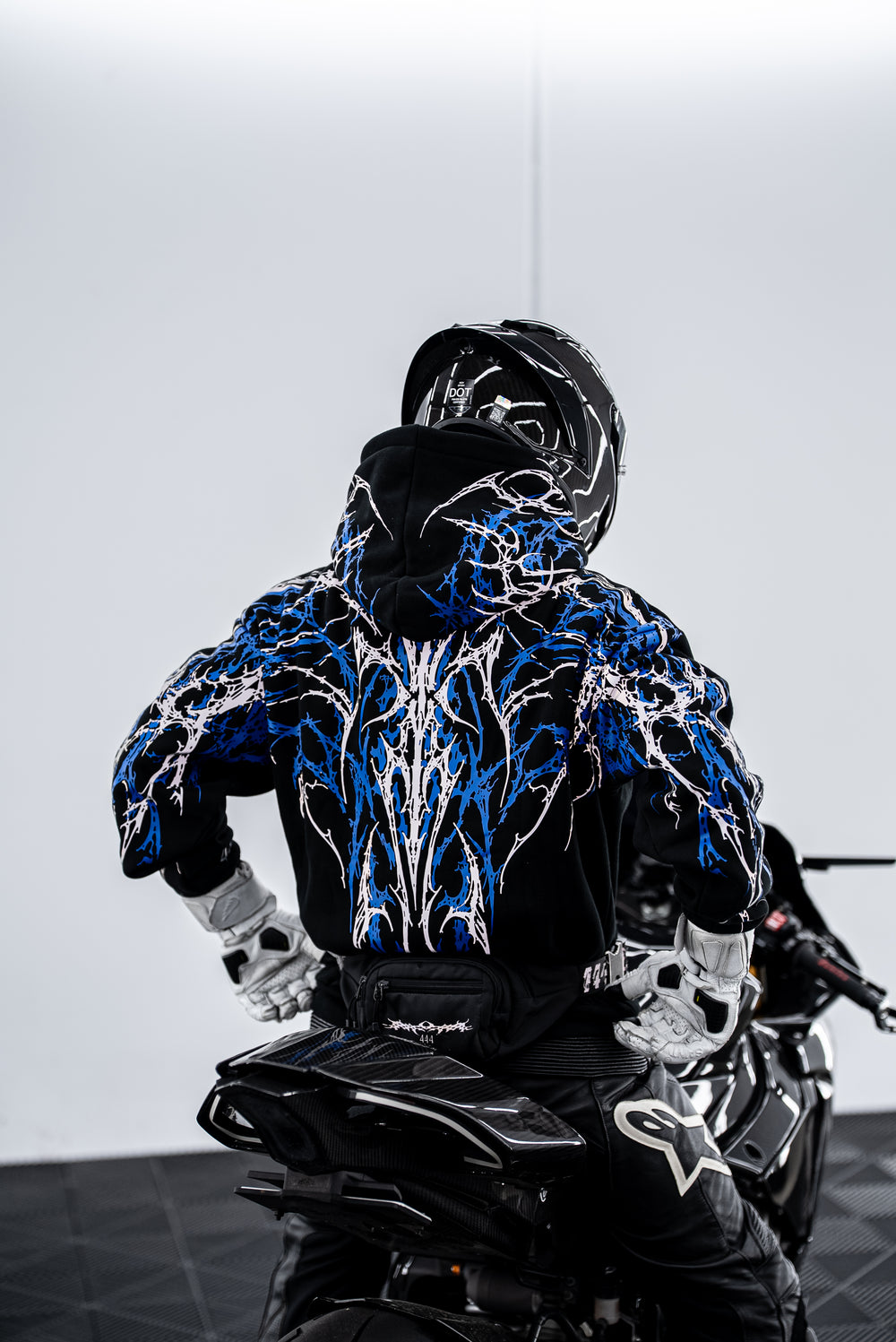 Blue V5 Reflective Hoodie