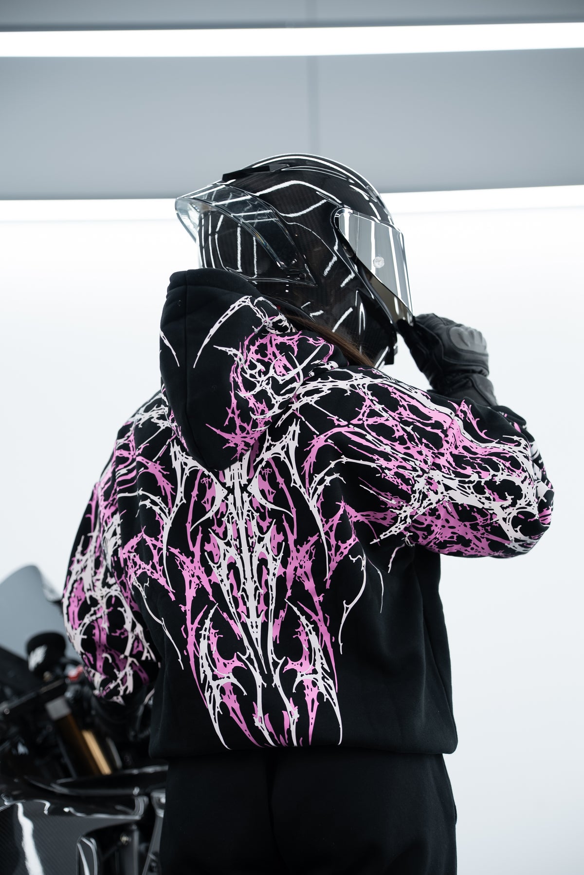 Baby Pink V5 Reflective Hoodie
