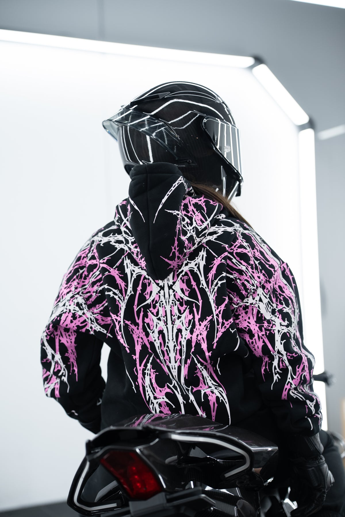 Baby Pink V5 Reflective Hoodie
