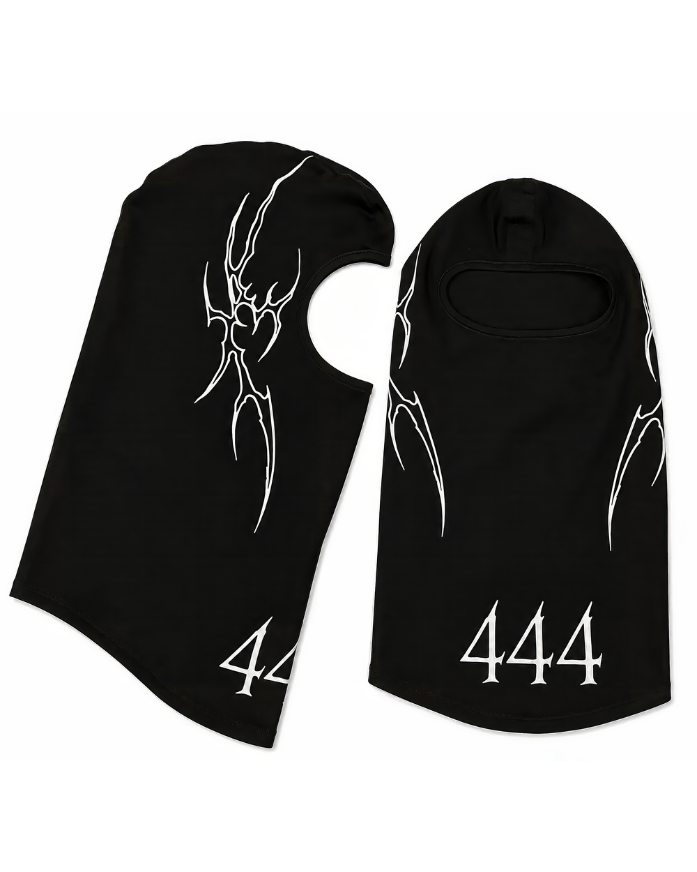 444 Seamless Balaclava, both sides, with small white prints